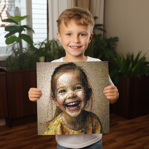 Mosaico fotografico personalizzato per bambini