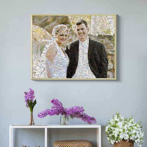 Mosaico di Foto Personalizzato Matrimonio
