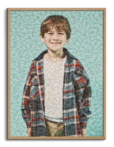 Mosaico fotografico personalizzato per bambini