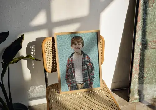 Mosaico fotografico personalizzato per bambini