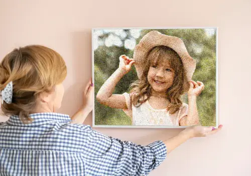 Mosaico fotografico personalizzato per bambini