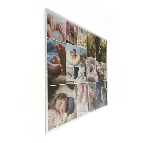Collage fotografica su pannello di schiuma rigida: vista totale